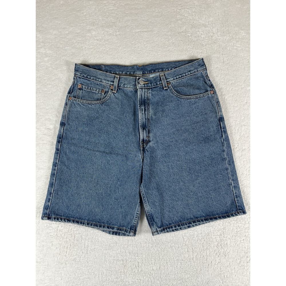 Vintage Y2K‎ Levis 550 Blue Denim Jean Shorts Mens 36 Relaxed Fit Jorts Workwear